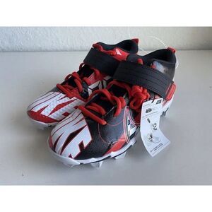 SIZE 5.5Y Nike Force Trout 7 GS Black Challenge Red Customizable Baseball Cleats